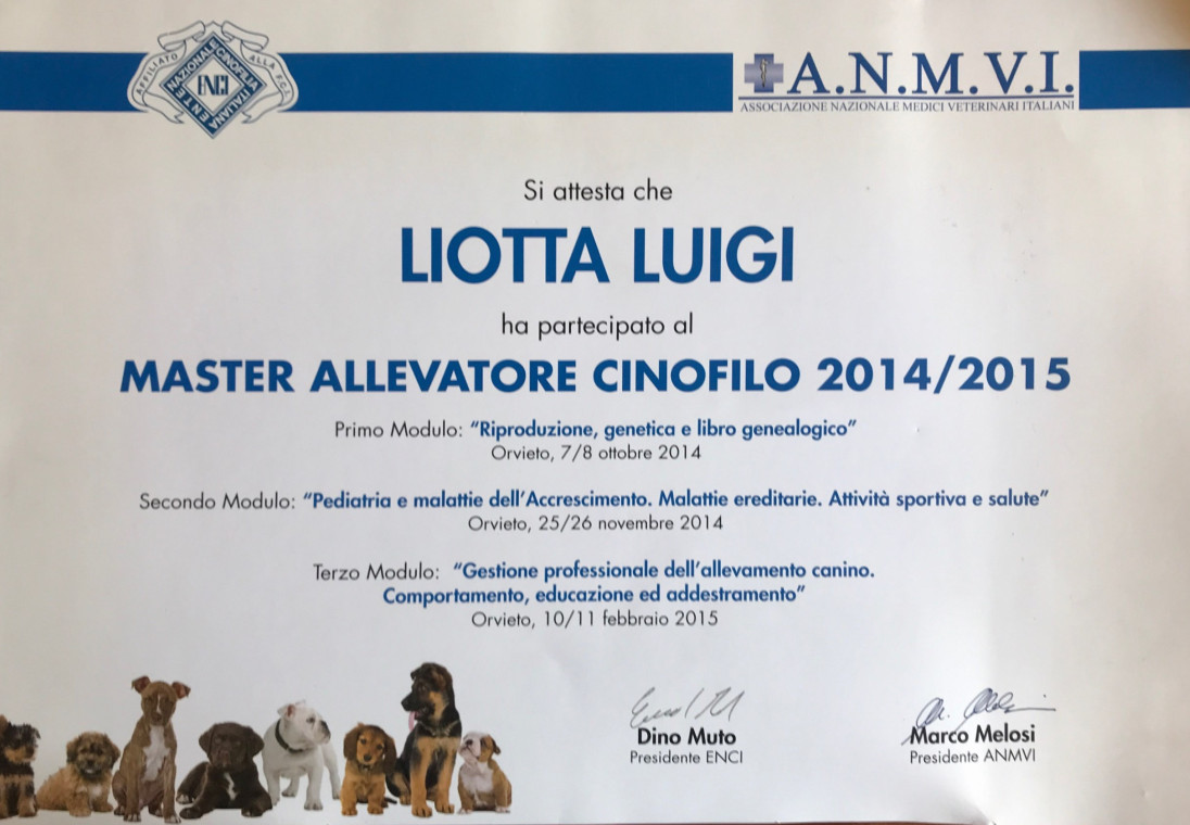 Master Allevatore Cinefilo